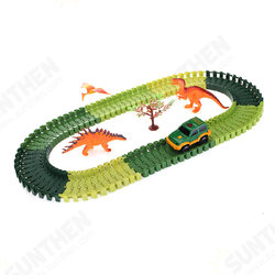 Over 100PCS DIY Assembling Building Dinosaur Track Electric Car Orbit Series Kids Christmas Gift Toy Over 100PCS DIY Assembling Building Dinosaur Track Electric Car Orbit Series Kids Christmas Gift Toy