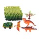 Over 100PCS DIY Assembling Building Dinosaur Track Electric Car Orbit Series Kids Christmas Gift Toy