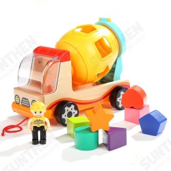 120308 Blocks Truck Modeling Shape Cognitive Mixer Toys 120308 Blocks Truck Modeling Shape Cognitive Mixer Toys