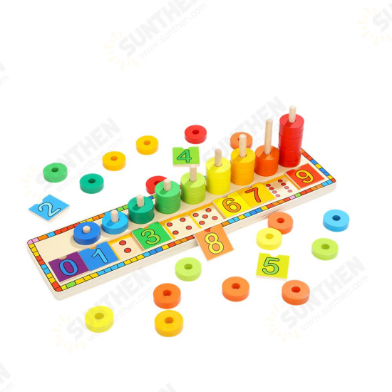 6540 Blocks Montessori Classic Math Rainbow Donuts Box Educational Toys for Kids