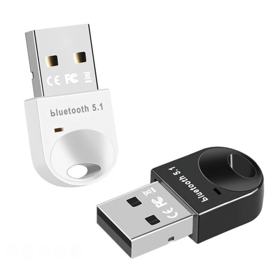 USB Bluetooth 5.1 Adapter Mini Wireless Bluetooth Dongles Audio Receiver Transmitter Supports Win8.1/10/11 win7