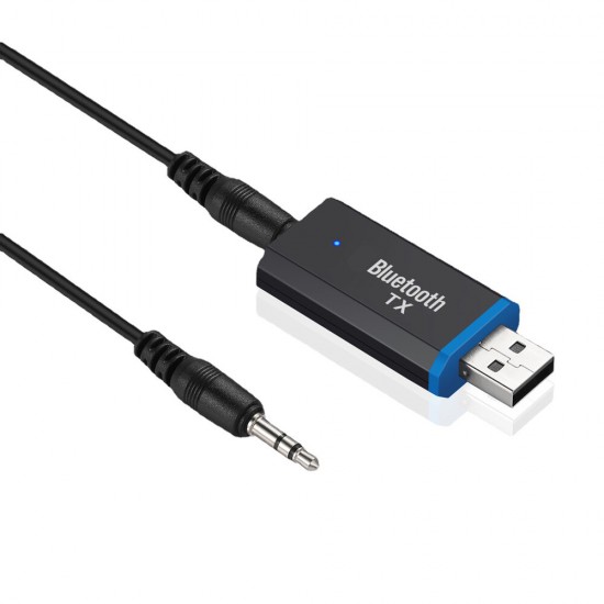 USB bluetooth 5.0 Audio Transmitter TV Computer Audio Transmitter Ssupports USB/3.5mm interface