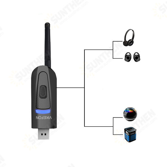 USB bluetooth 5.0 Transmitter bluetooth Adapter Low Latency for TV Wireless USB 3.5mm AUX/2 RCA Audio Adapter for PS4 PC