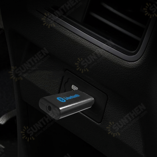 USB Car bluetooth5.0 Adapter Audio Receiver Transmitter Wireless bluetooth Dongles 3.5mm Aux Jack Hands-Free UB-205