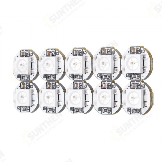 10Pcs DC 5V 3MM x 10MM WS2812B SMD LED Board Built-in IC-WS2812