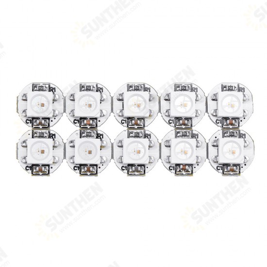 10Pcs DC 5V 3MM x 10MM WS2812B SMD LED Board Built-in IC-WS2812