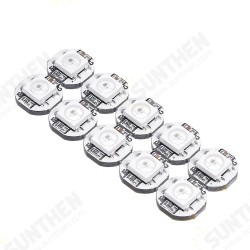 10Pcs DC 5V 3MM x 10MM WS2812B SMD LED Board Built-in IC-WS2812 10Pcs DC 5V 3MM x 10MM WS2812B SMD LED Board Built-in IC-WS2812