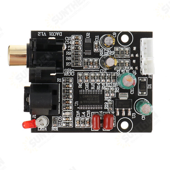 Digital Decoder 24 Bit 192K Optical Fiber Coaxial Decoding Board CS8416+CS4344 for Amplifier