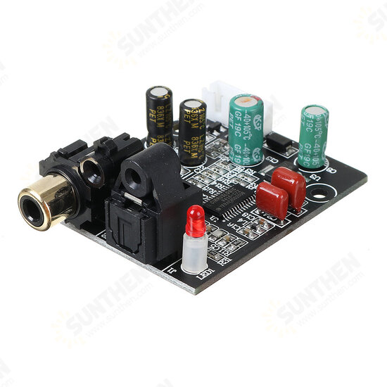 Digital Decoder 24 Bit 192K Optical Fiber Coaxial Decoding Board CS8416+CS4344 for Amplifier