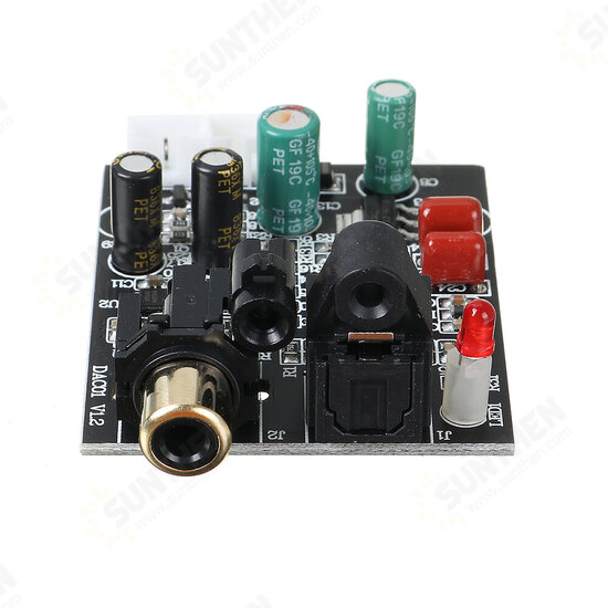 Digital Decoder 24 Bit 192K Optical Fiber Coaxial Decoding Board CS8416+CS4344 for Amplifier