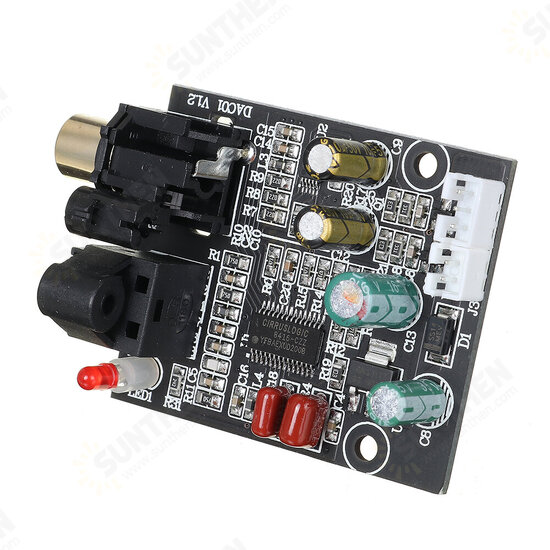 Digital Decoder 24 Bit 192K Optical Fiber Coaxial Decoding Board CS8416+CS4344 for Amplifier