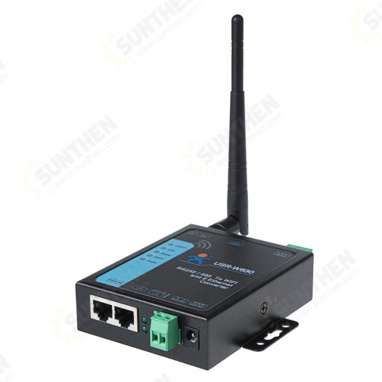 Dual Network Port WiFi Serial Server RS485/232 Serial Port to Wi-Fi Ethernet USR-W630