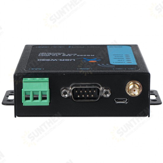 Dual Network Port WiFi Serial Server RS485/232 Serial Port to Wi-Fi Ethernet USR-W630