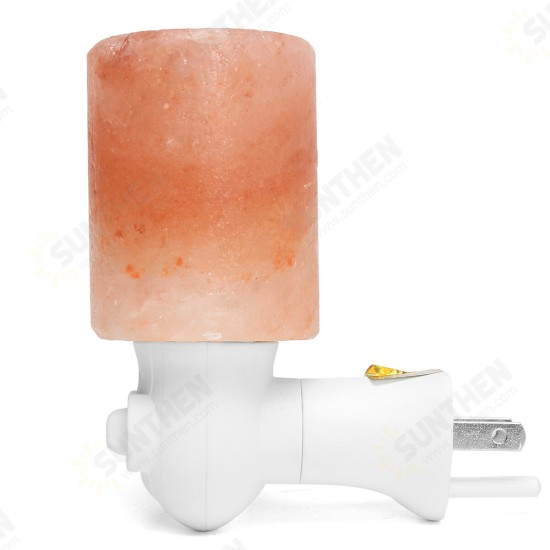 Himalayan Crystal Salt Lamp Cylindrical Lampshade Small Wall Lamp SaltLamp