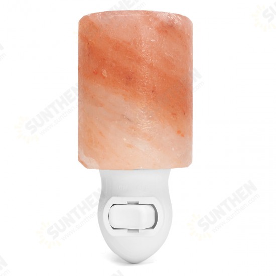 Himalayan Crystal Salt Lamp Cylindrical Lampshade Small Wall Lamp SaltLamp