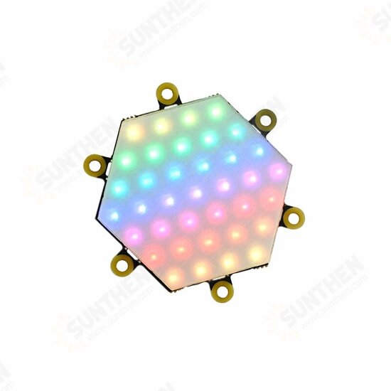 NeoHEX Hexagonal RGB LED Light Board WS2812C-2020-V1 37 Lamp Beads