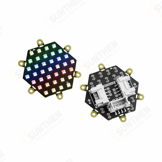 NeoHEX Hexagonal RGB LED Light Board WS2812C-2020-V1 37 Lamp Beads