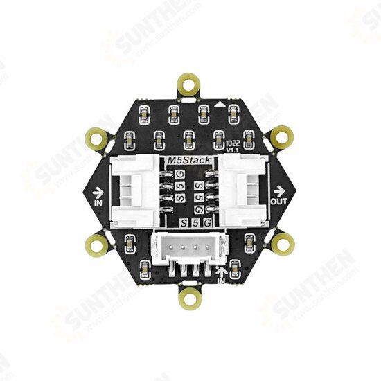 NeoHEX Hexagonal RGB LED Light Board WS2812C-2020-V1 37 Lamp Beads