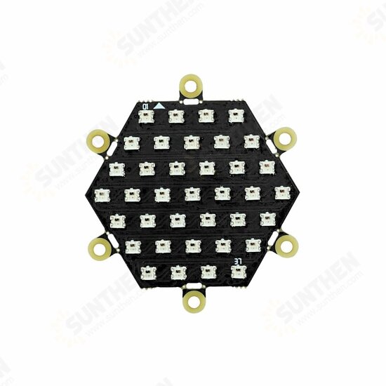 NeoHEX Hexagonal RGB LED Light Board WS2812C-2020-V1 37 Lamp Beads