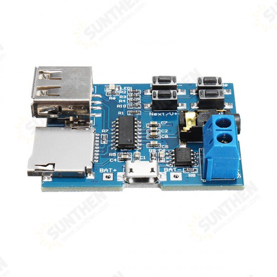 MP3 Lossless Decoder Board With Power Amplifier Module TF Card Decoding Player