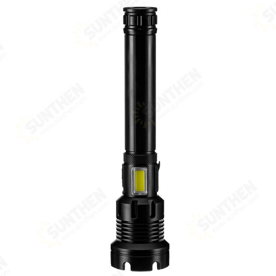 Super Powerfull P90 LED Flashlight With Side Light Outdoor Waterproof Torch