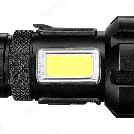 Super Powerfull P90 LED Flashlight With Side Light Outdoor Waterproof Torch