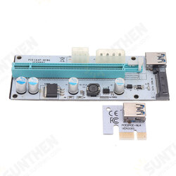 USB3.0 PCI-E 1x To 16 x SATA +4P+6P Extender Riser Card Adapter Power Cable Miner USB3.0 PCI-E 1x To 16 x SATA +4P+6P Extender Riser Card Adapter Power Cable Miner