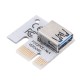 USB3.0 PCI-E 1x To 16 x SATA +4P+6P Extender Riser Card Adapter Power Cable Miner