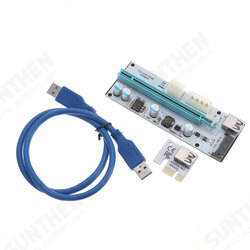 USB3.0 PCI-E 1x To 16 x SATA +4P+6P Extender Riser Card Adapter Power Cable Miner USB3.0 PCI-E 1x To 16 x SATA +4P+6P Extender Riser Card Adapter Power Cable Miner