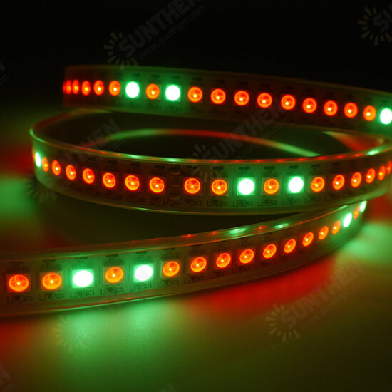 WS2812 WS2812B 2M 144 LEDs/M 5050 RGB LED Strip Addressable Light Tube Waterproof IP67