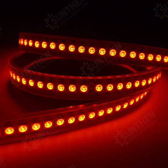 WS2812 WS2812B 2M 144 LEDs/M 5050 RGB LED Strip Addressable Light Tube Waterproof IP67