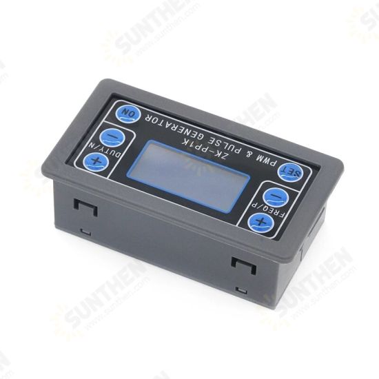 ZK-PP1K Dual Mode LCD PWM Signal Generator 1-Channel 1Hz-150KHz PWM Pulse Frequency Duty Cycle Adjustable Square Wave Generator