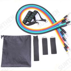11pcs Resistance Bands Elastic Rope Weight Losing Fitness Exercise Tools 11pcs Resistance Bands Elastic Rope Weight Losing Fitness Exercise Tools