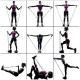 11pcs Resistance Bands Elastic Rope Weight Losing Fitness Exercise Tools