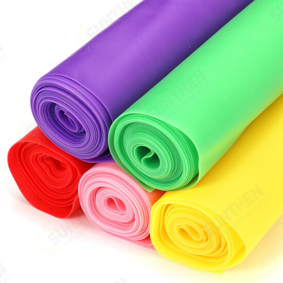 1.5m Elastic Yoga Pilates Stretch Resistance Bands Strap Exercise Home Workout GYM 0.35mm Thickness