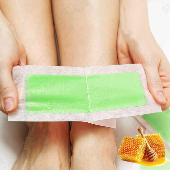 20Pcs/ 10Sheets Professional Waterproof Hair Removal Double Sided Cold Wax Strips Paper For Leg Body Face