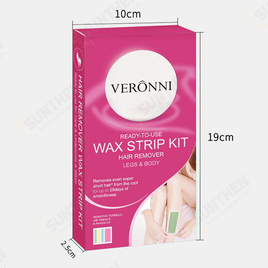 20Pcs/ 10Sheets Professional Waterproof Hair Removal Double Sided Cold Wax Strips Paper For Leg Body Face