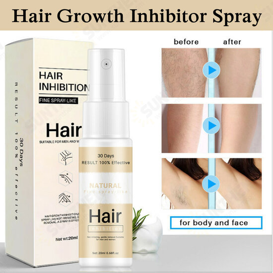 20ml Permanent Hair Removal Sprayer Reject Hair Regeneration Hair Growth Inhibitor