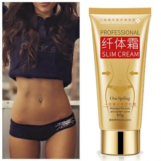 60g Body Leg Slimming Firming Body Cream Fat Burning Weight Skin Anti-Cellulite