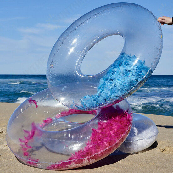 Feather Inflatable Swimming Ring Floating Circle Adult & Kid Beach Pool Toys Swimming Ring