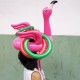 Inflatable Flamingo Ring Toss Game For Family Party Pool Garden Throwing Toys