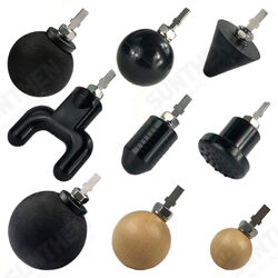 Massage Head Adapter Tip Bit For Worx Black Manual Massager Relaxing Kit Massage Head Adapter Tip Bit For Worx Black Manual Massager Relaxing Kit