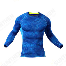 Men Compression Body Shaper Tight Sports Stretch Shirt Long Sleeve O-Neck Fitness Base Layer Men Compression Body Shaper Tight Sports Stretch Shirt Long Sleeve O-Neck Fitness Base Layer