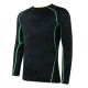 Men Compression Body Shaper Tight Sports Stretch Shirt Long Sleeve O-Neck Fitness Base Layer
