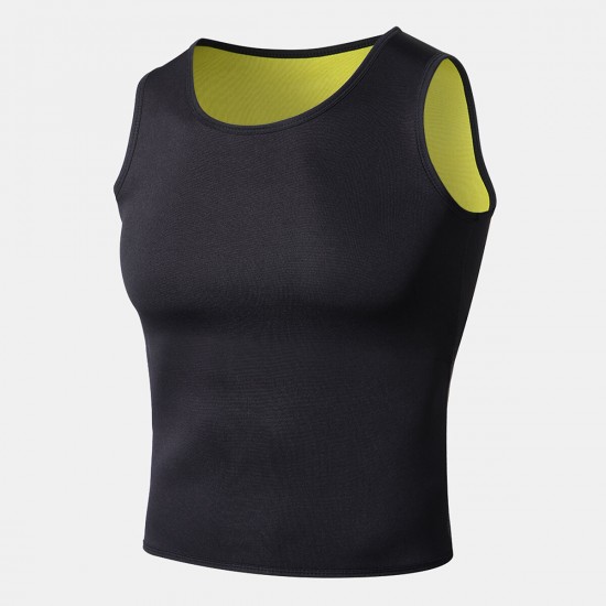 Men's Body Shaper Slimming Sweat Trainer Yoga Gym Cincher Vest