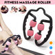 Muscle Relaxation Roller Clip Leg Massage Stick Yoga Fitness Four-round Stovepipe Stick