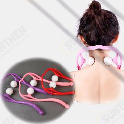 Non-Slip Manual Cervical Spine Massager Washable Multi-Function Double Press Ball Neck Massager Non-Slip Manual Cervical Spine Massager Washable Multi-Function Double Press Ball Neck Massager