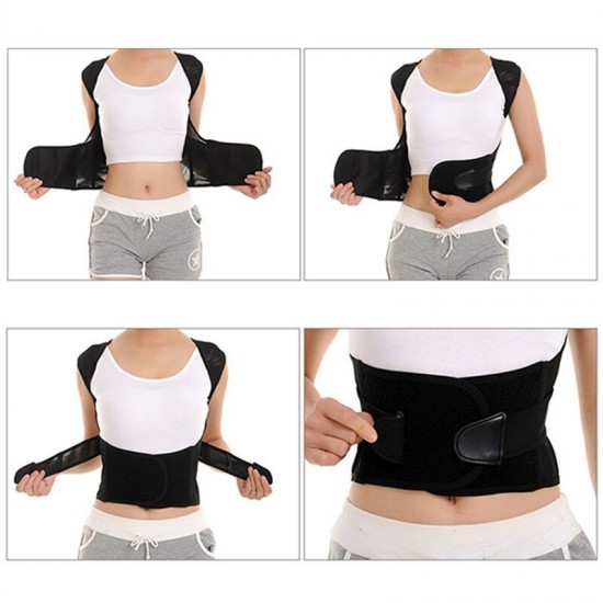Plus Size Posture Corrector Hunchbacked Support Breathable Correction Belt Oversize Lumbar Brace
