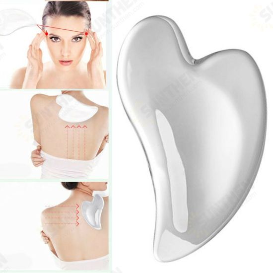 Resin Clear Guasha Massager Gua Sha Scraping Board Neck Facial Body SPA Tool Beauty Machine