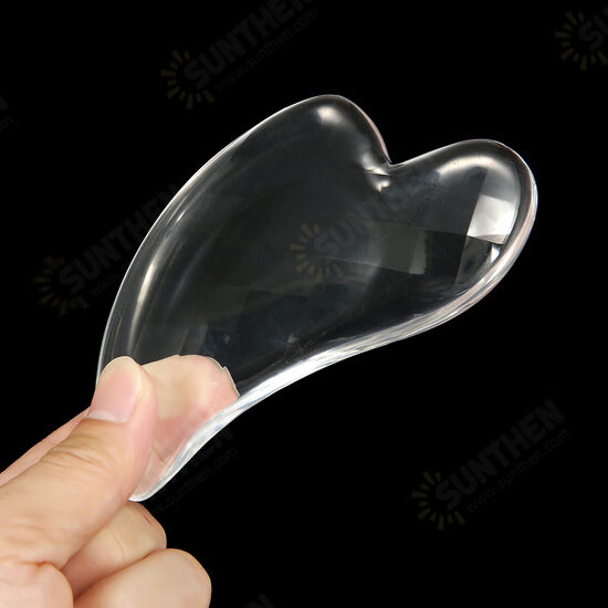 Resin Clear Guasha Massager Gua Sha Scraping Board Neck Facial Body SPA Tool Beauty Machine